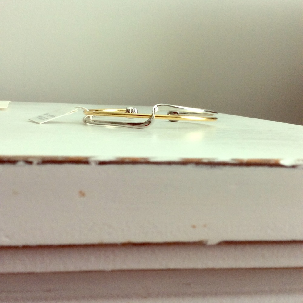 NWT Lia Sophia gold&silver twist bracelet